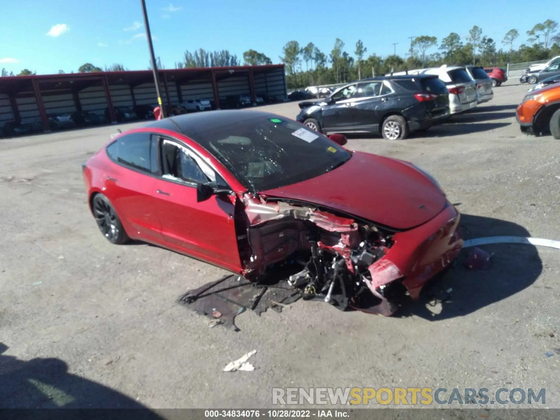 1 fotografías del automóvil dañado 5YJ3E1EC7NF268026 TESLA MODEL 3 2022