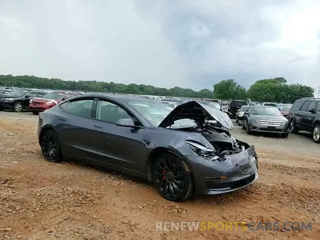 13 fotografías del automóvil dañado 5YJ3E1EC7NF268284 TESLA MODEL 3 2022