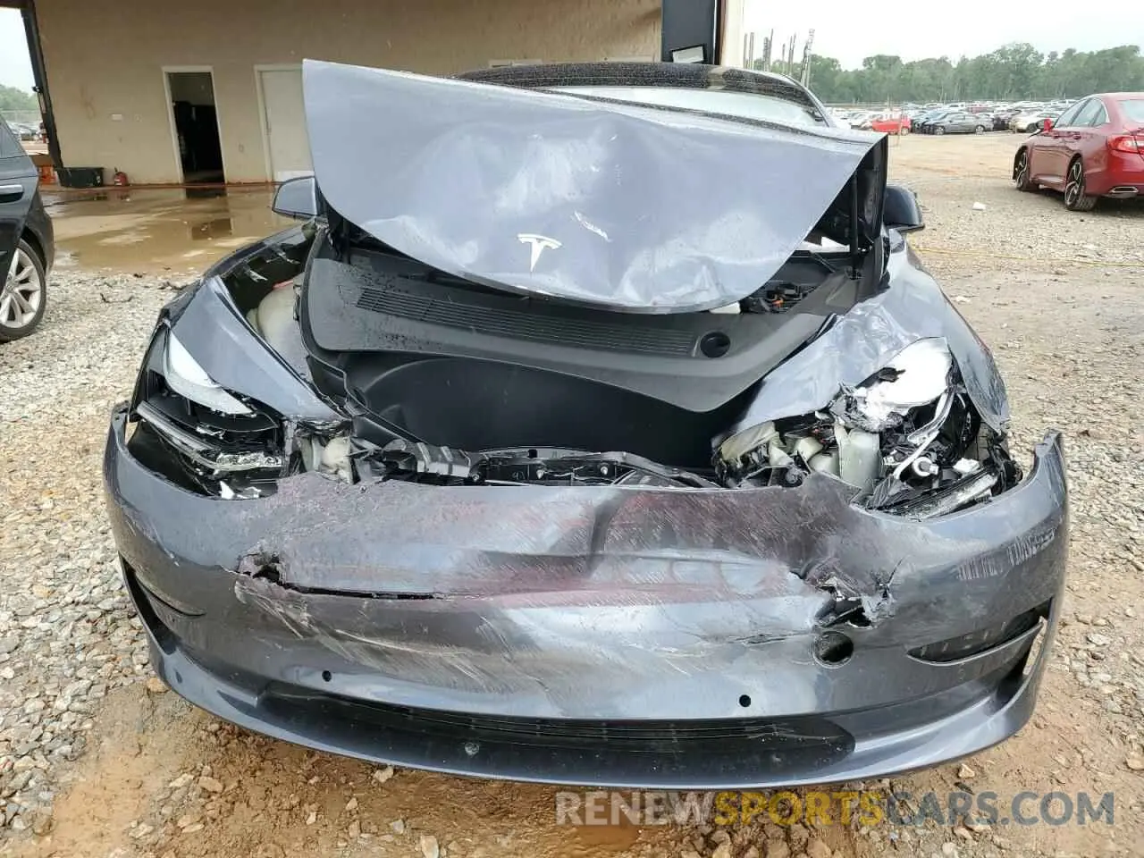 5 fotografías del automóvil dañado 5YJ3E1EC7NF268284 TESLA MODEL 3 2022