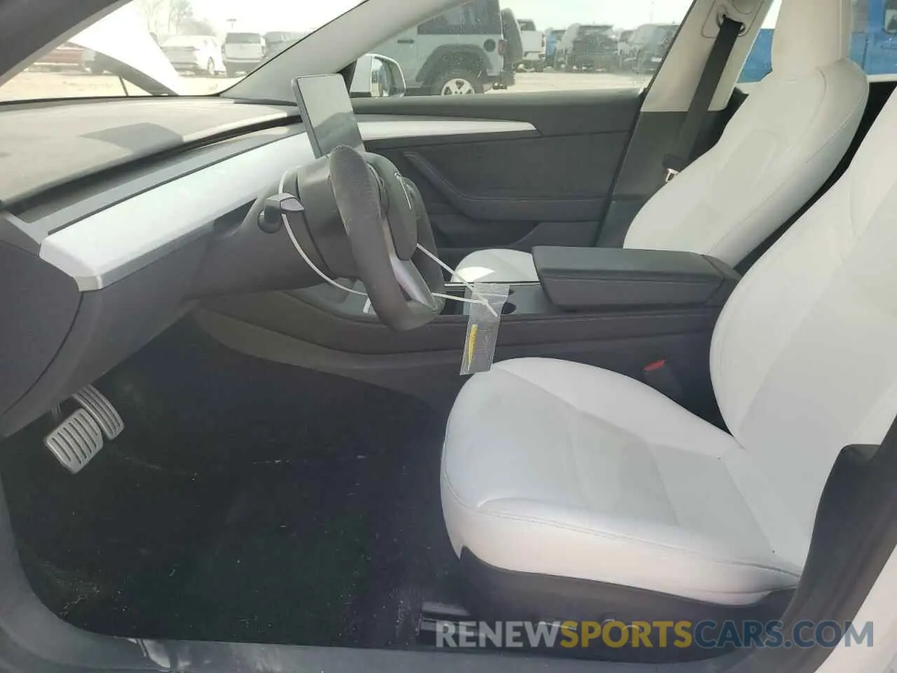 7 fotografías del automóvil dañado 5YJ3E1EC7NF294321 TESLA MODEL 3 2022