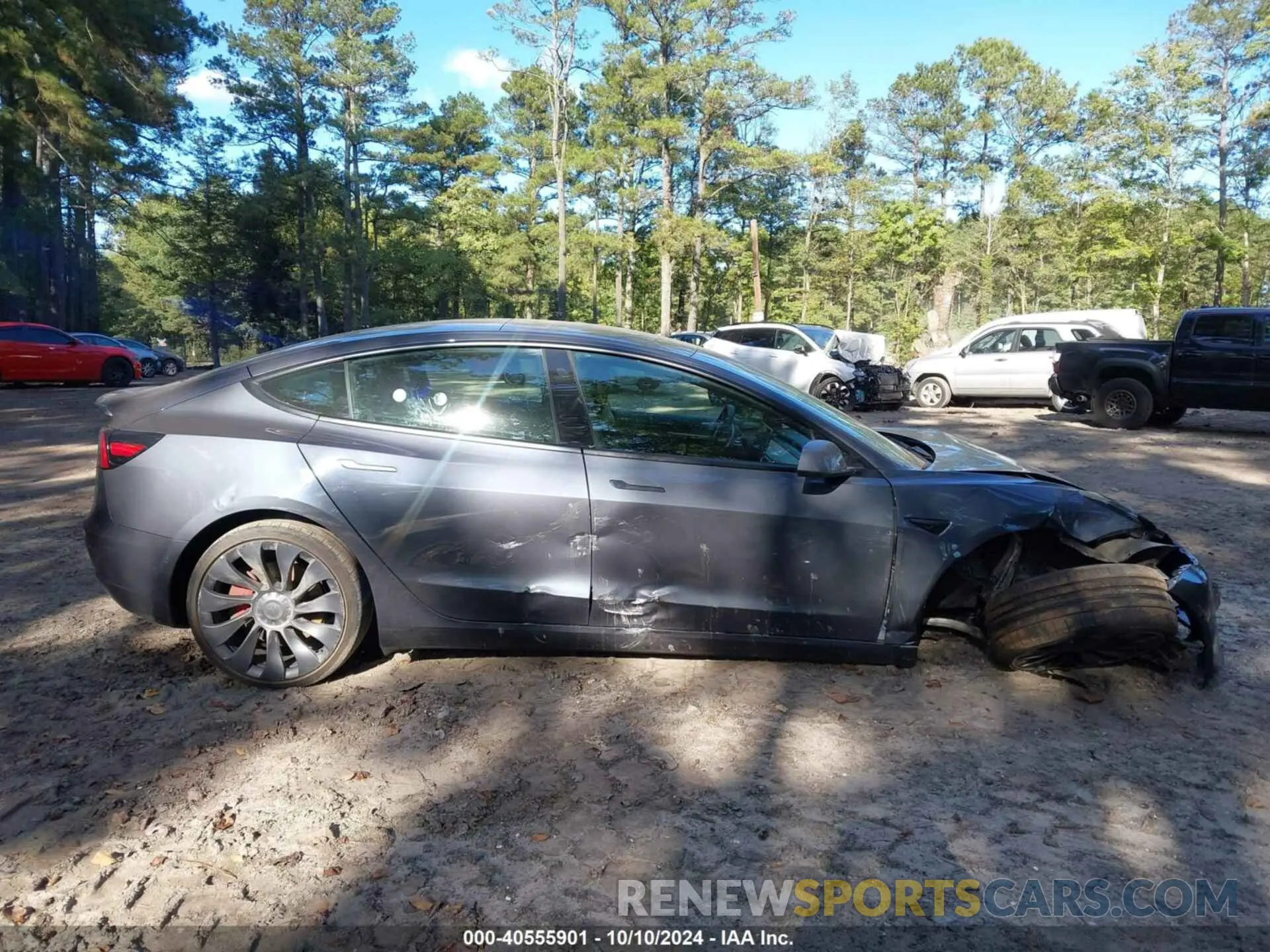 13 fotografías del automóvil dañado 5YJ3E1EC7NF329679 TESLA MODEL 3 2022