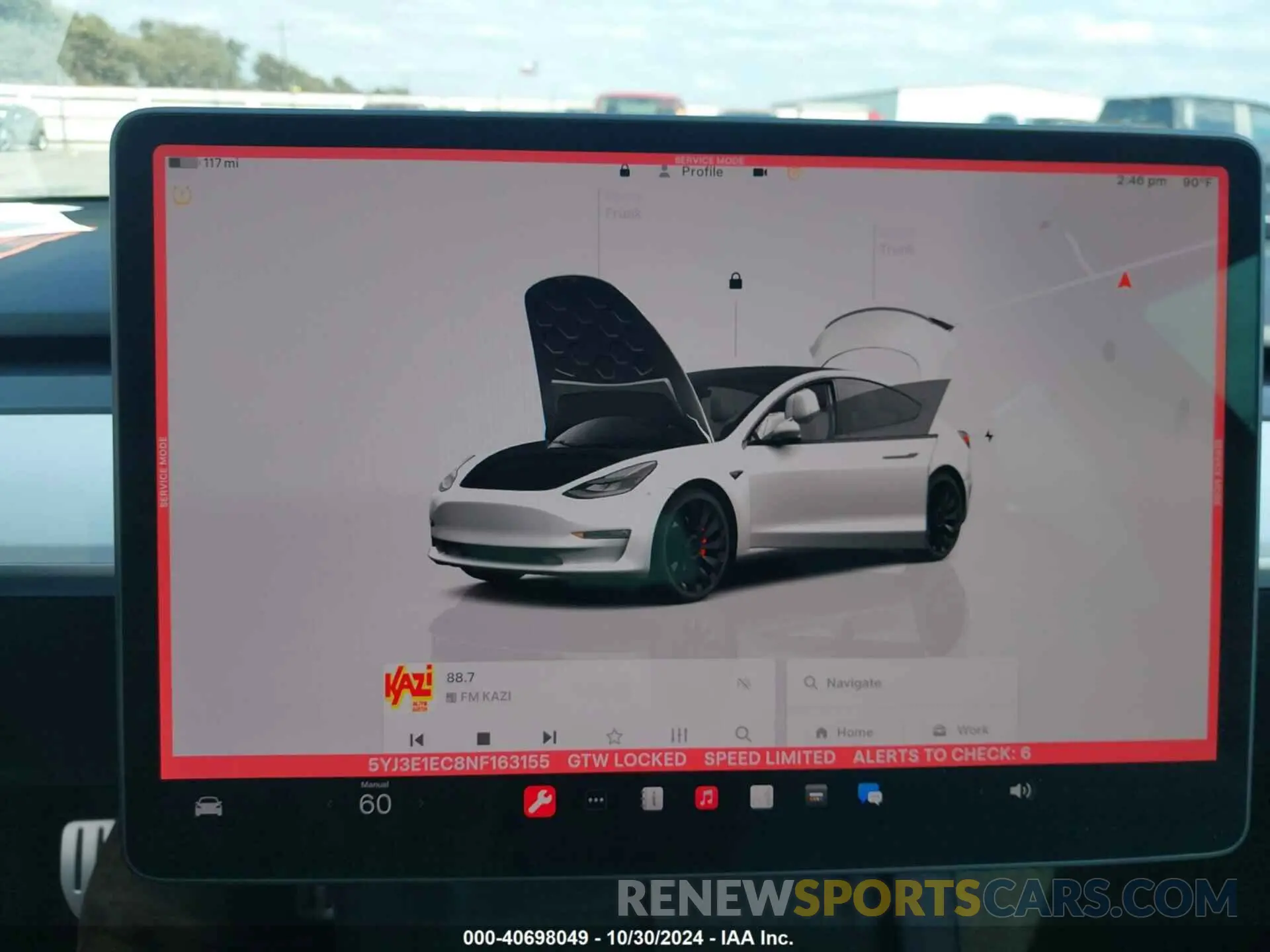 18 fotografías del automóvil dañado 5YJ3E1EC8NF163155 TESLA MODEL 3 2022