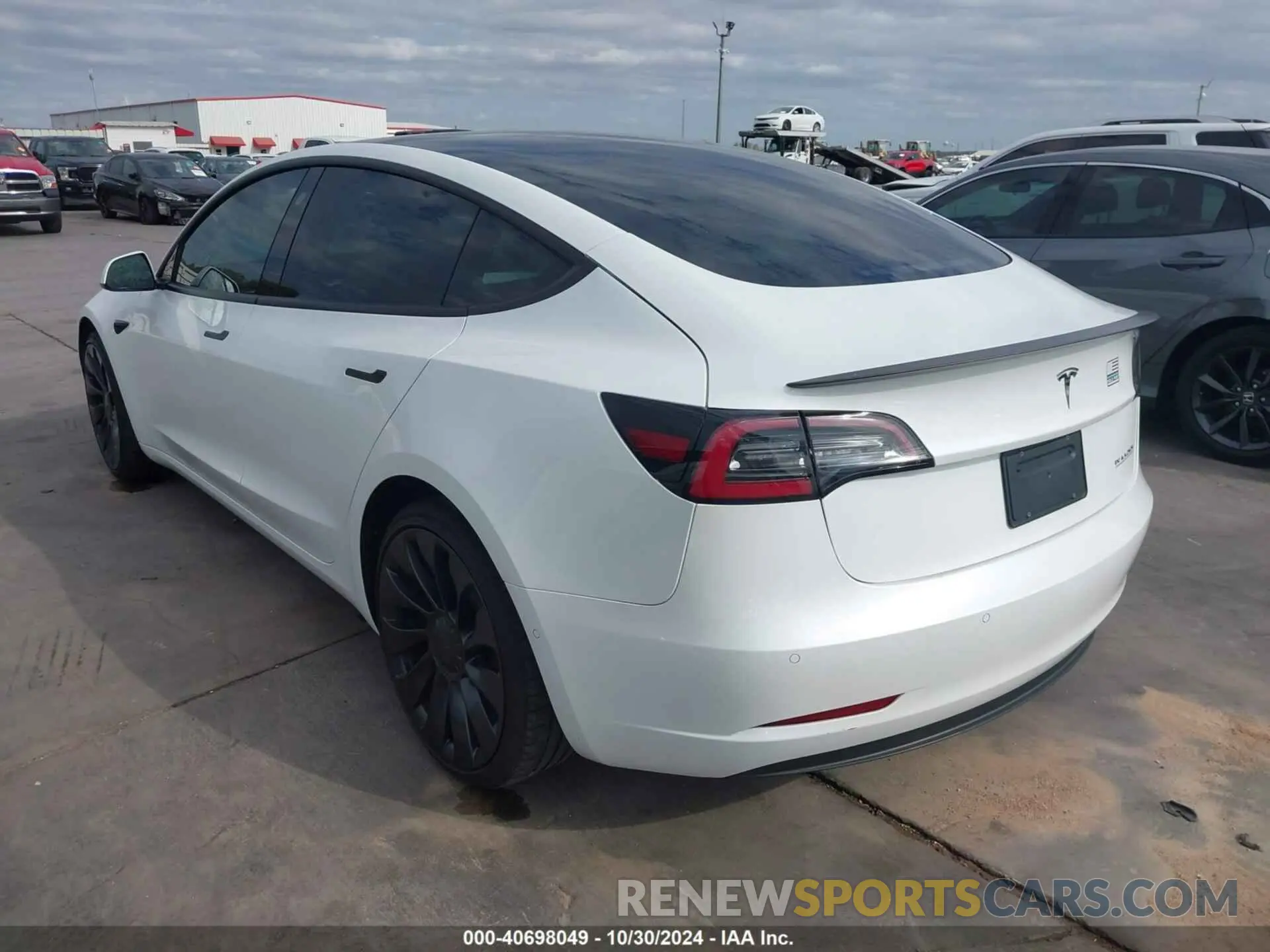 3 fotografías del automóvil dañado 5YJ3E1EC8NF163155 TESLA MODEL 3 2022