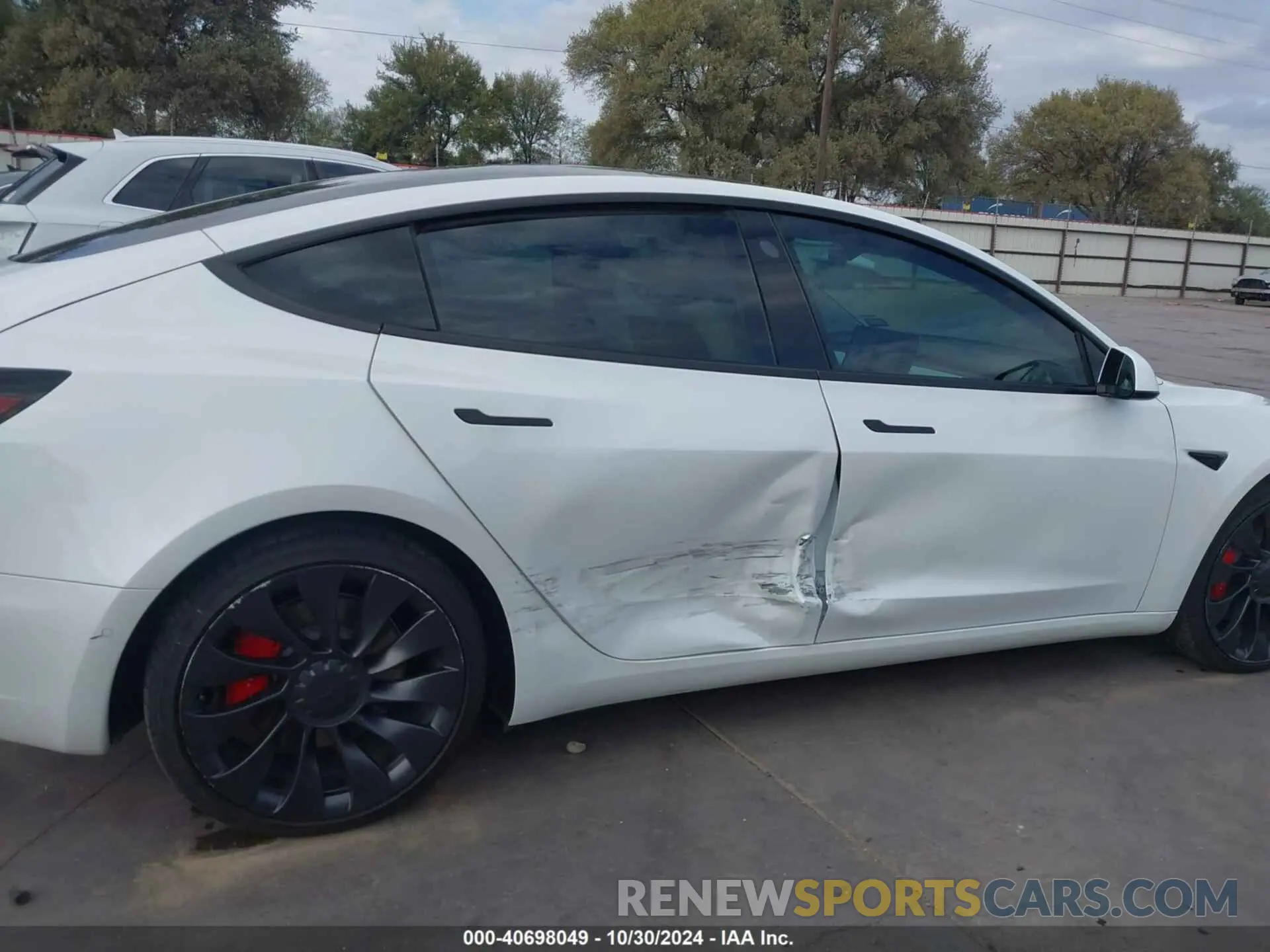 6 fotografías del automóvil dañado 5YJ3E1EC8NF163155 TESLA MODEL 3 2022
