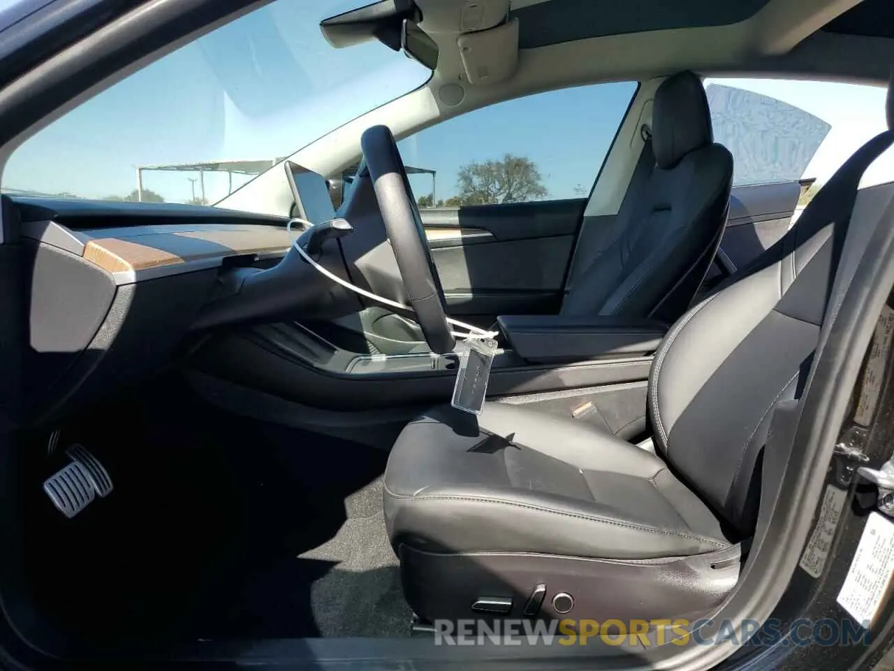 7 fotografías del automóvil dañado 5YJ3E1EC8NF353747 TESLA MODEL 3 2022
