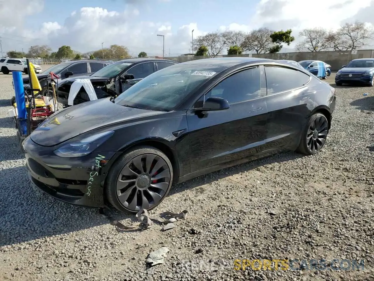 1 fotografías del automóvil dañado 5YJ3E1EC9NF130911 TESLA MODEL 3 2022