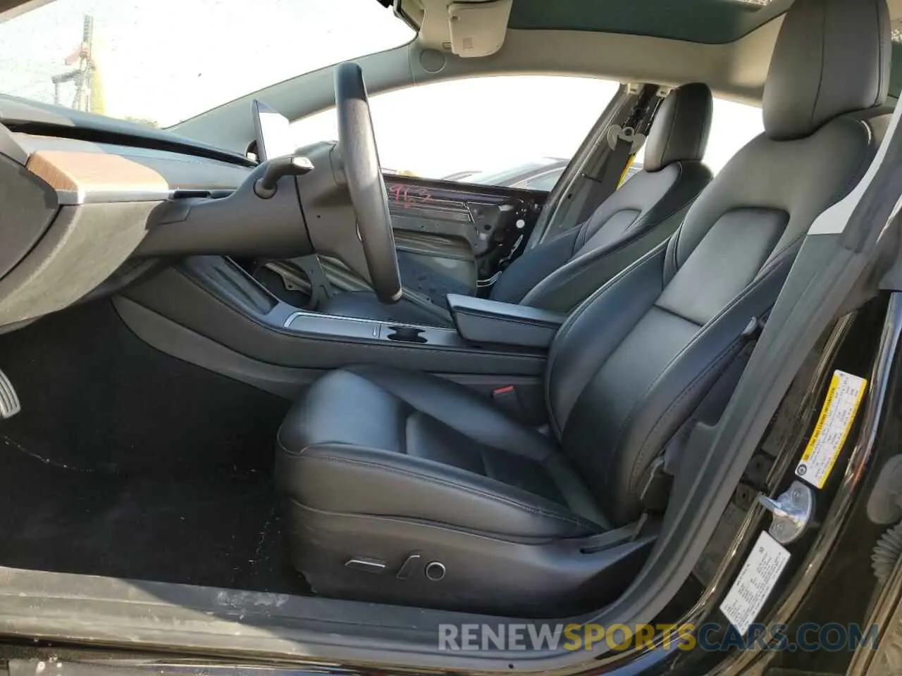 7 fotografías del automóvil dañado 5YJ3E1EC9NF130911 TESLA MODEL 3 2022