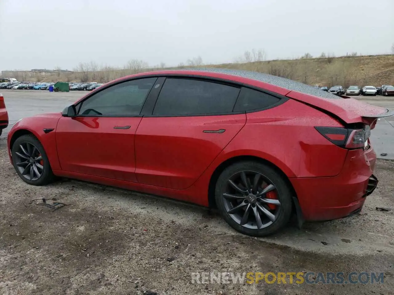 2 fotografías del automóvil dañado 5YJ3E1EC9NF236839 TESLA MODEL 3 2022