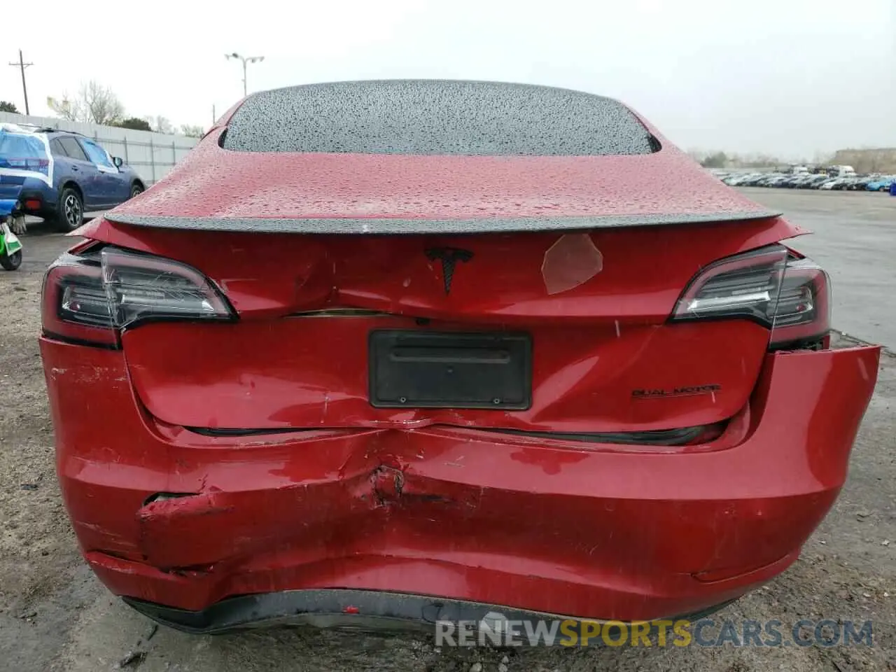 6 fotografías del automóvil dañado 5YJ3E1EC9NF236839 TESLA MODEL 3 2022