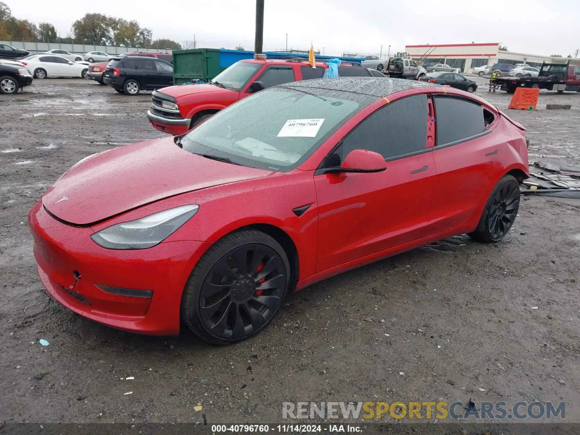 2 fotografías del automóvil dañado 5YJ3E1EC9NF316979 TESLA MODEL 3 2022