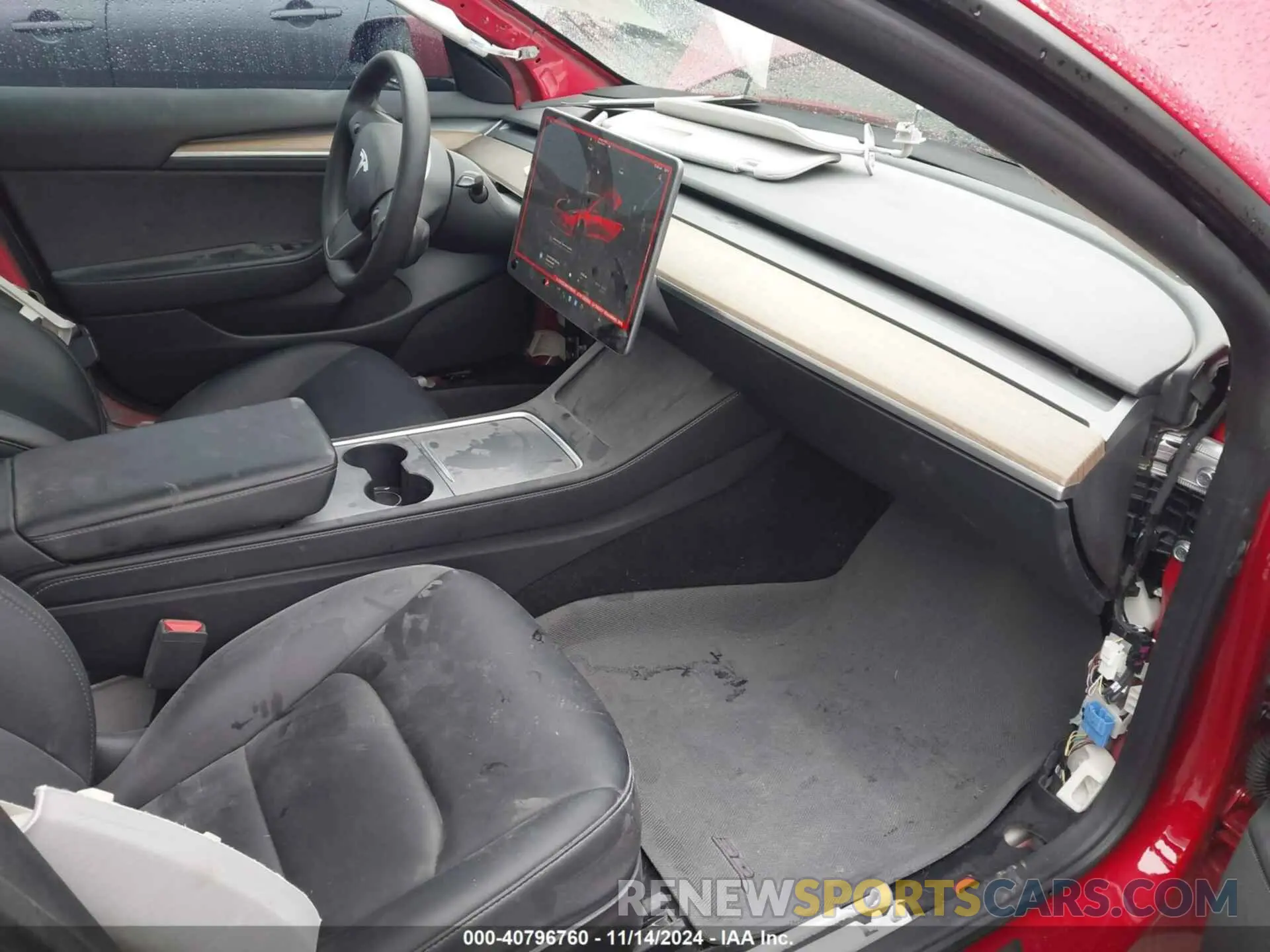 5 fotografías del automóvil dañado 5YJ3E1EC9NF316979 TESLA MODEL 3 2022