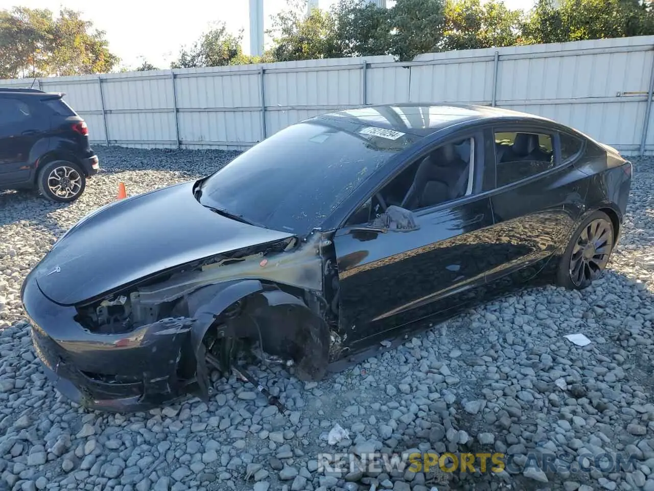 1 fotografías del automóvil dañado 5YJ3E1ECXNF103264 TESLA MODEL 3 2022