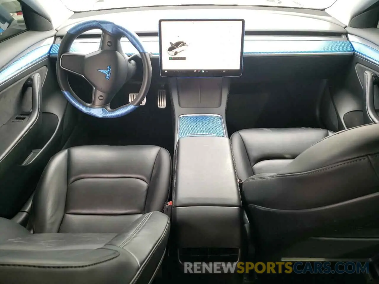 8 fotografías del automóvil dañado 5YJ3E1ECXNF125846 TESLA MODEL 3 2022
