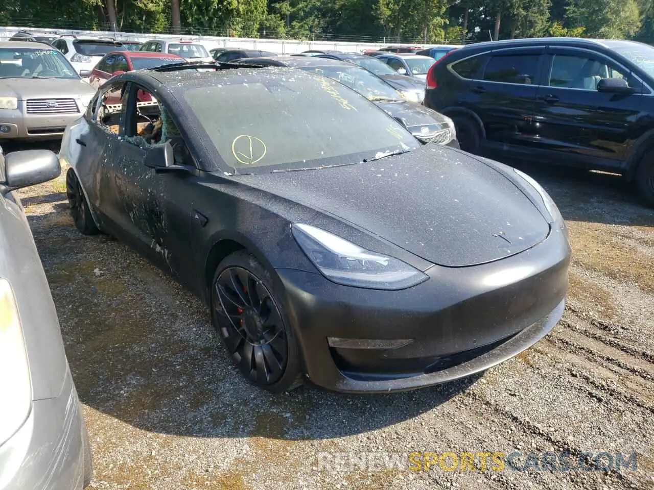 1 fotografías del automóvil dañado 5YJ3E1ECXNF126415 TESLA MODEL 3 2022