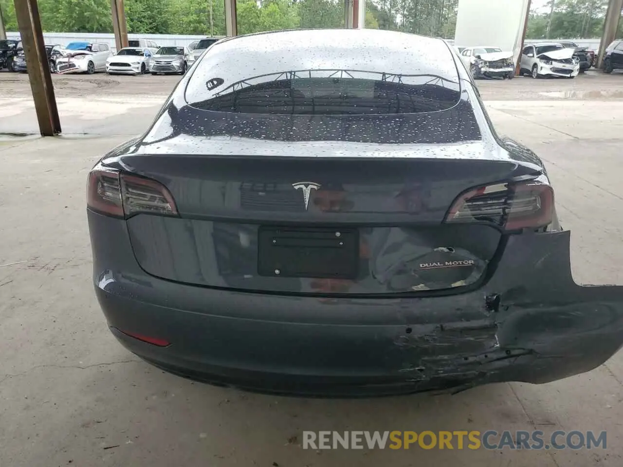 6 fotografías del automóvil dañado 5YJ3E1ECXNF166414 TESLA MODEL 3 2022