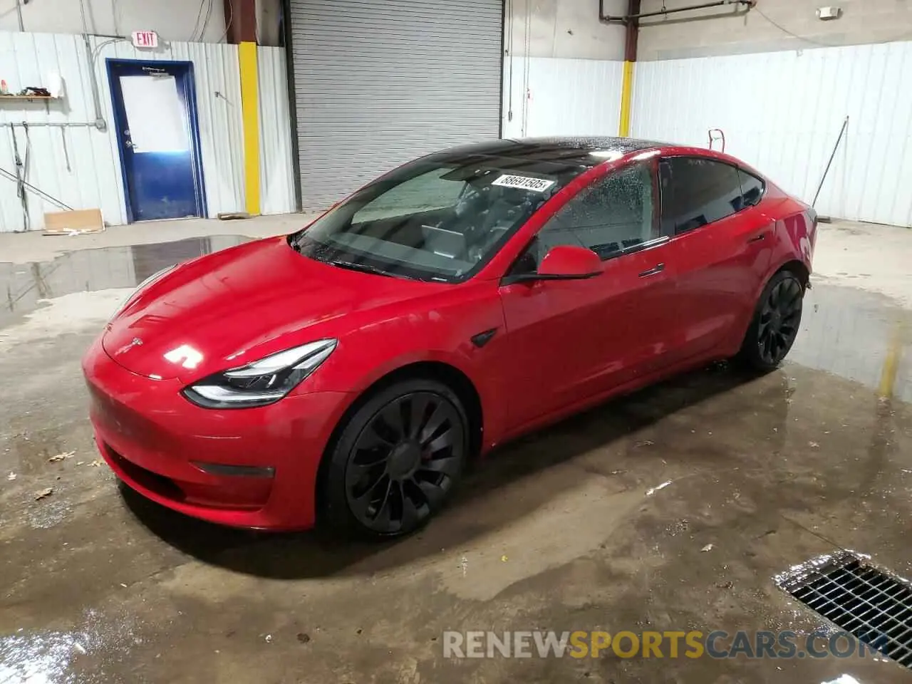 1 fotografías del automóvil dañado 5YJ3E1ECXNF193516 TESLA MODEL 3 2022