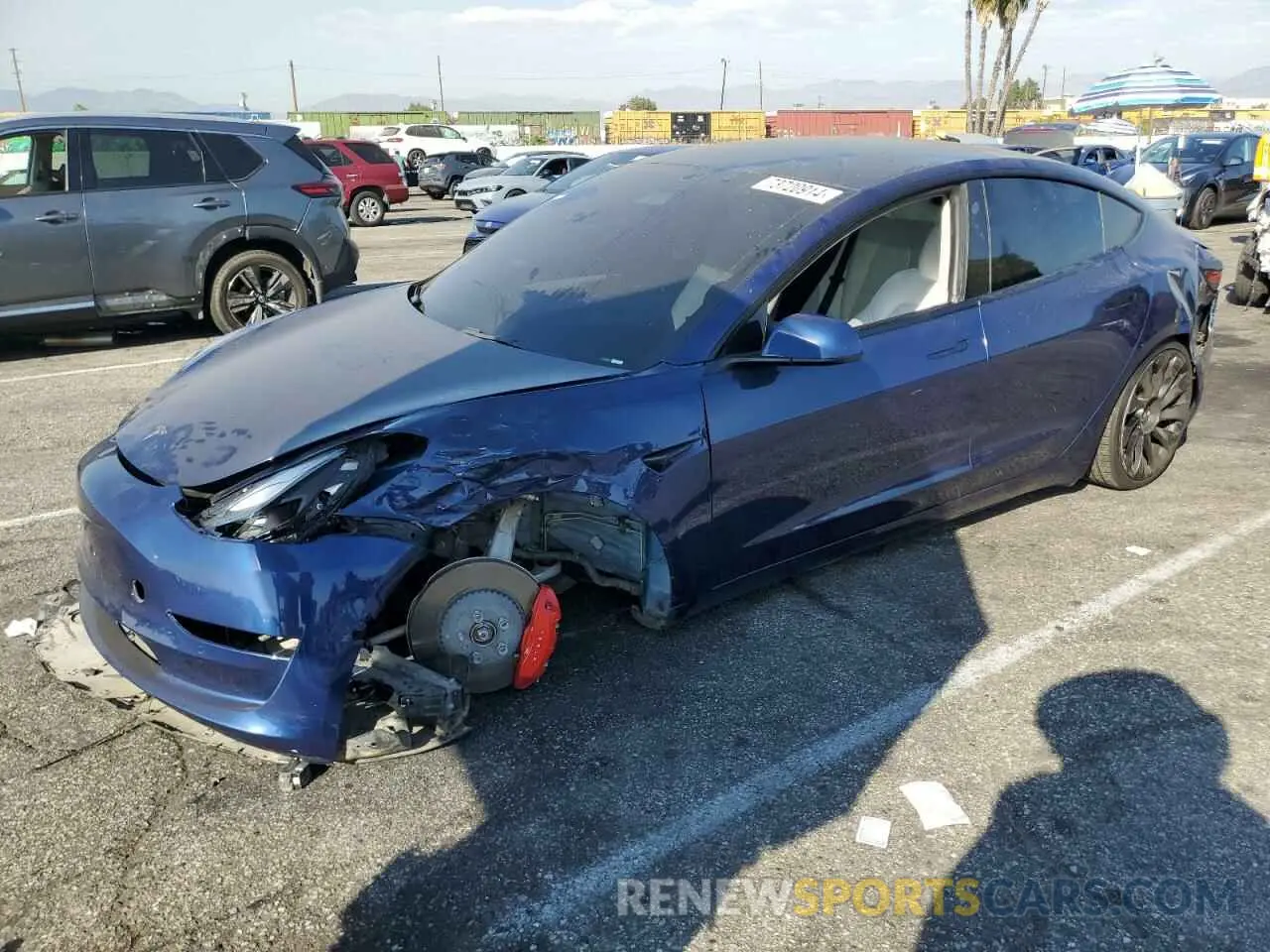 1 fotografías del automóvil dañado 5YJ3E1ECXNF195590 TESLA MODEL 3 2022