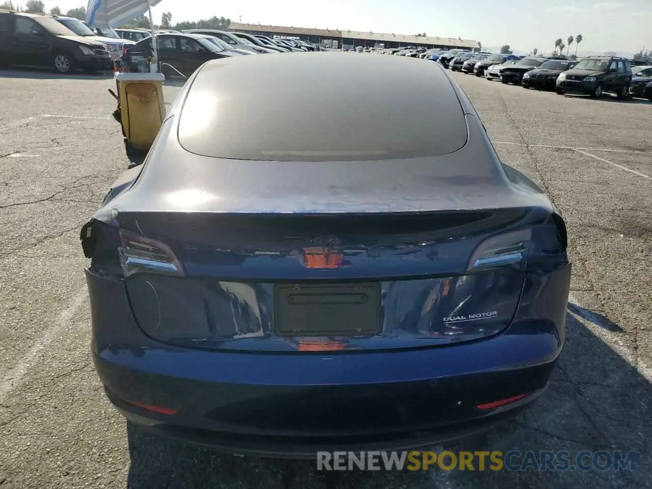 6 fotografías del automóvil dañado 5YJ3E1ECXNF195590 TESLA MODEL 3 2022