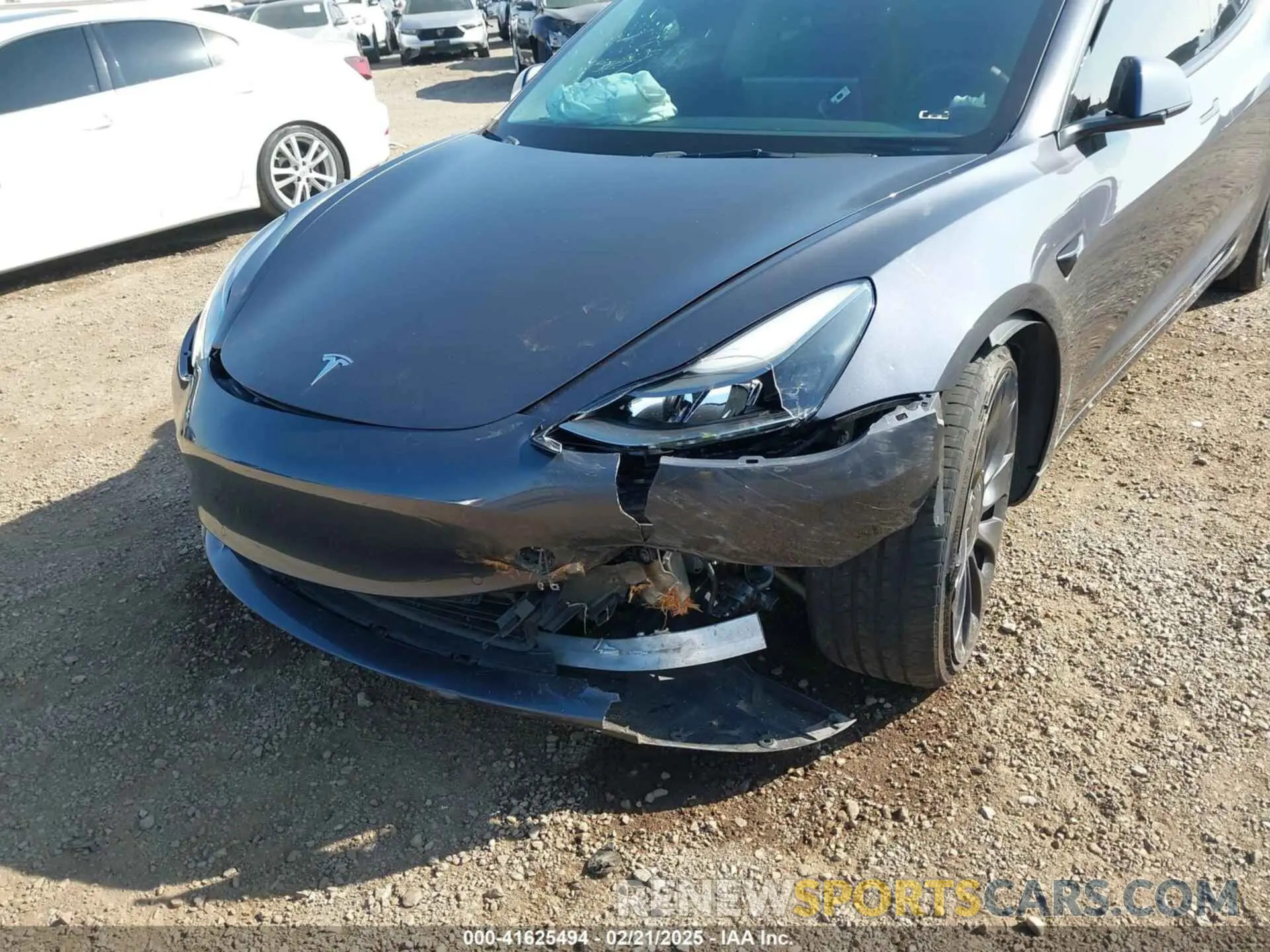 6 fotografías del automóvil dañado 5YJ3E1ECXNF264830 TESLA MODEL 3 2022