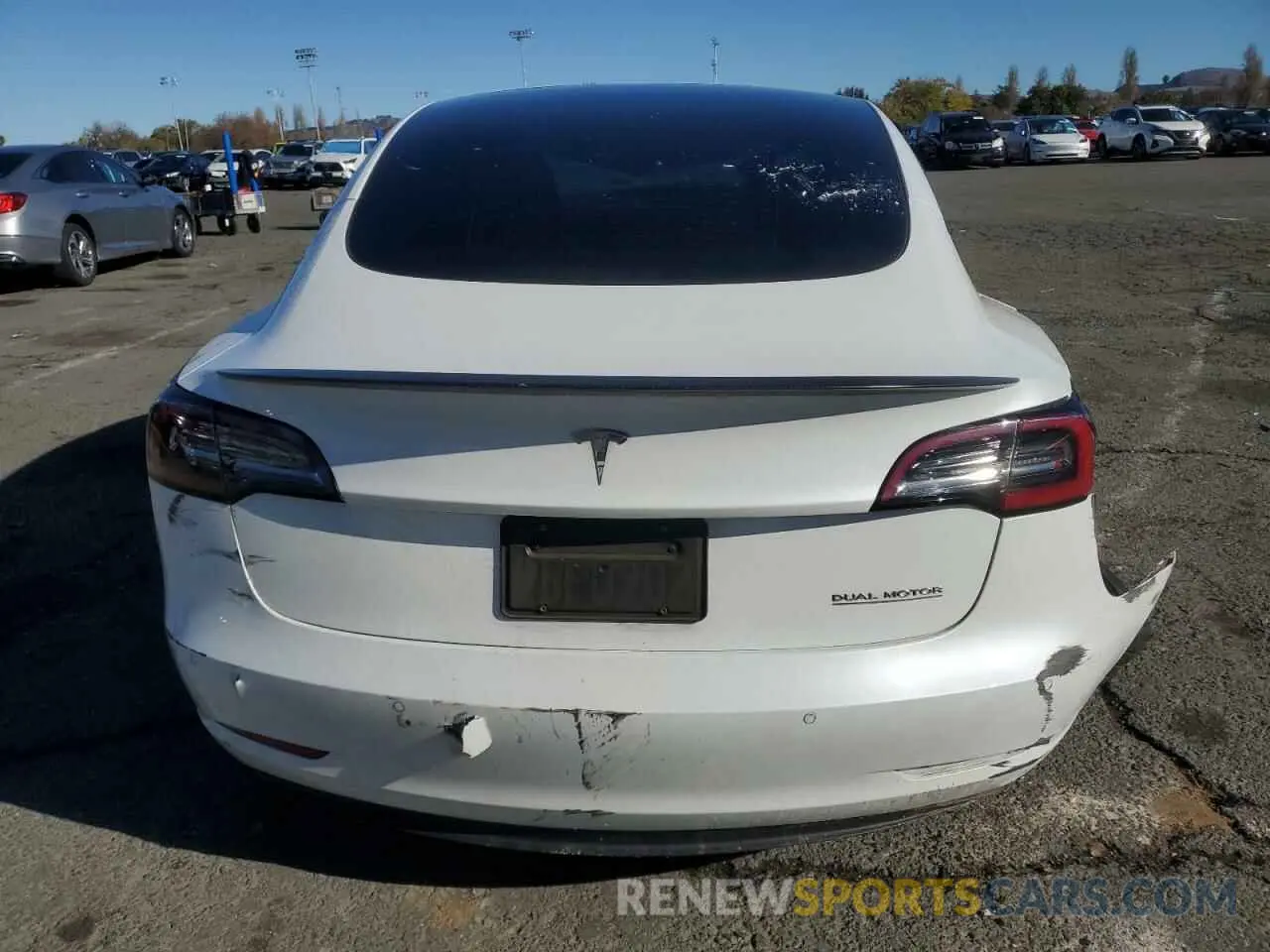 6 fotografías del automóvil dañado 5YJ3E1ECXNF266786 TESLA MODEL 3 2022