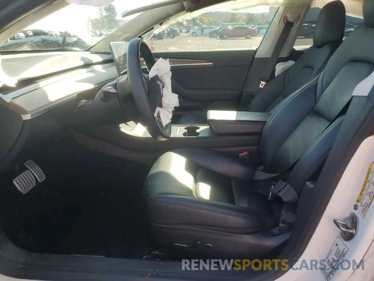 7 fotografías del automóvil dañado 5YJ3E1ECXNF266786 TESLA MODEL 3 2022