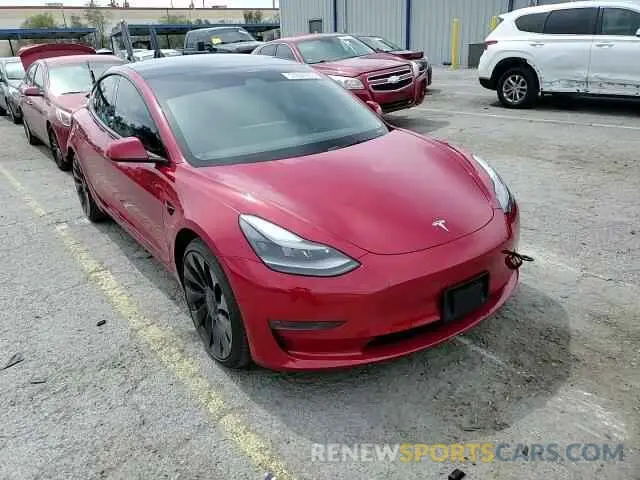 14 fotografías del automóvil dañado 5YJ3E1ECXNF295947 TESLA MODEL 3 2022