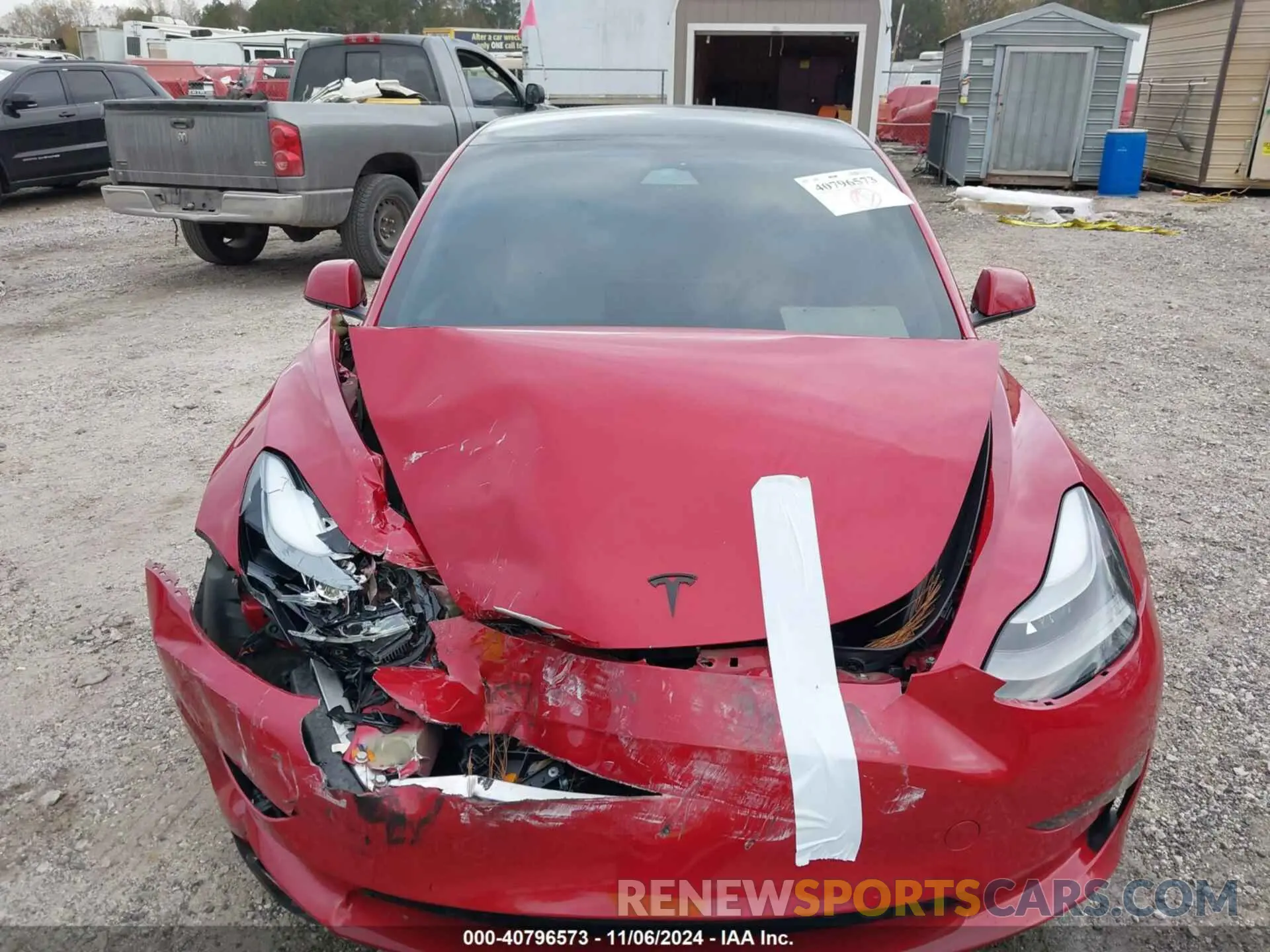 12 fotografías del automóvil dañado 5YJ3E1ECXNF326159 TESLA MODEL 3 2022