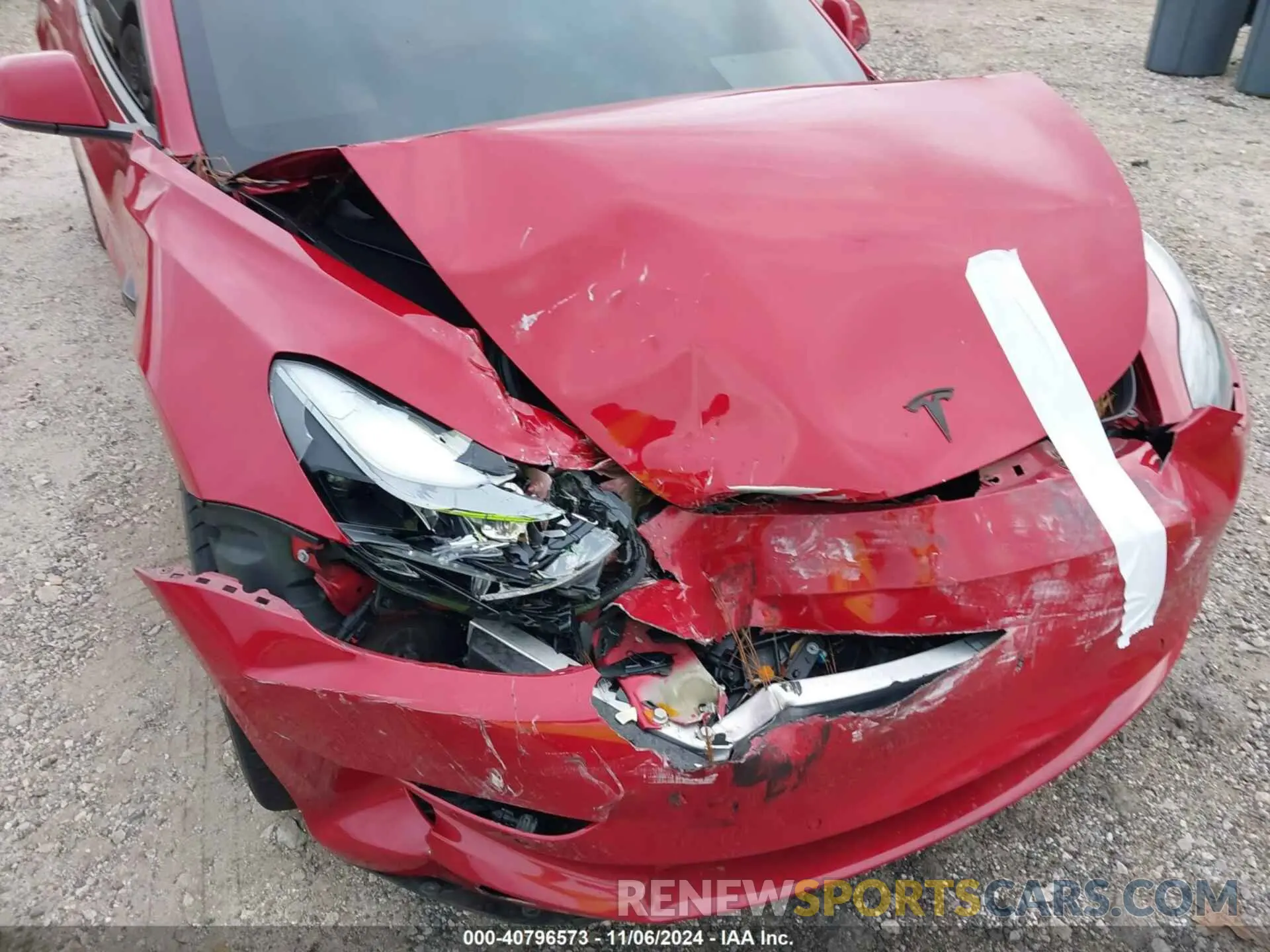 6 fotografías del automóvil dañado 5YJ3E1ECXNF326159 TESLA MODEL 3 2022