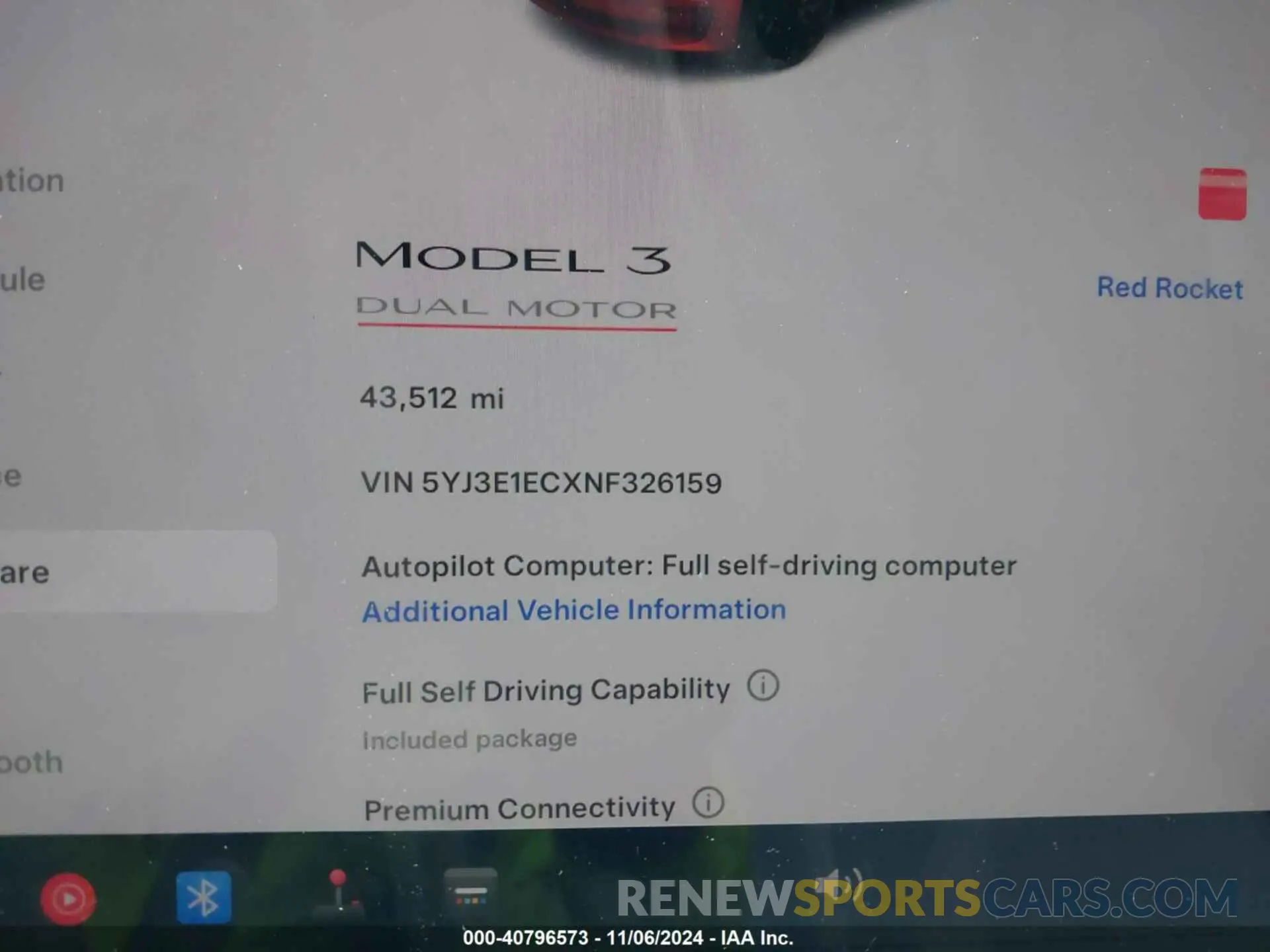 7 fotografías del automóvil dañado 5YJ3E1ECXNF326159 TESLA MODEL 3 2022