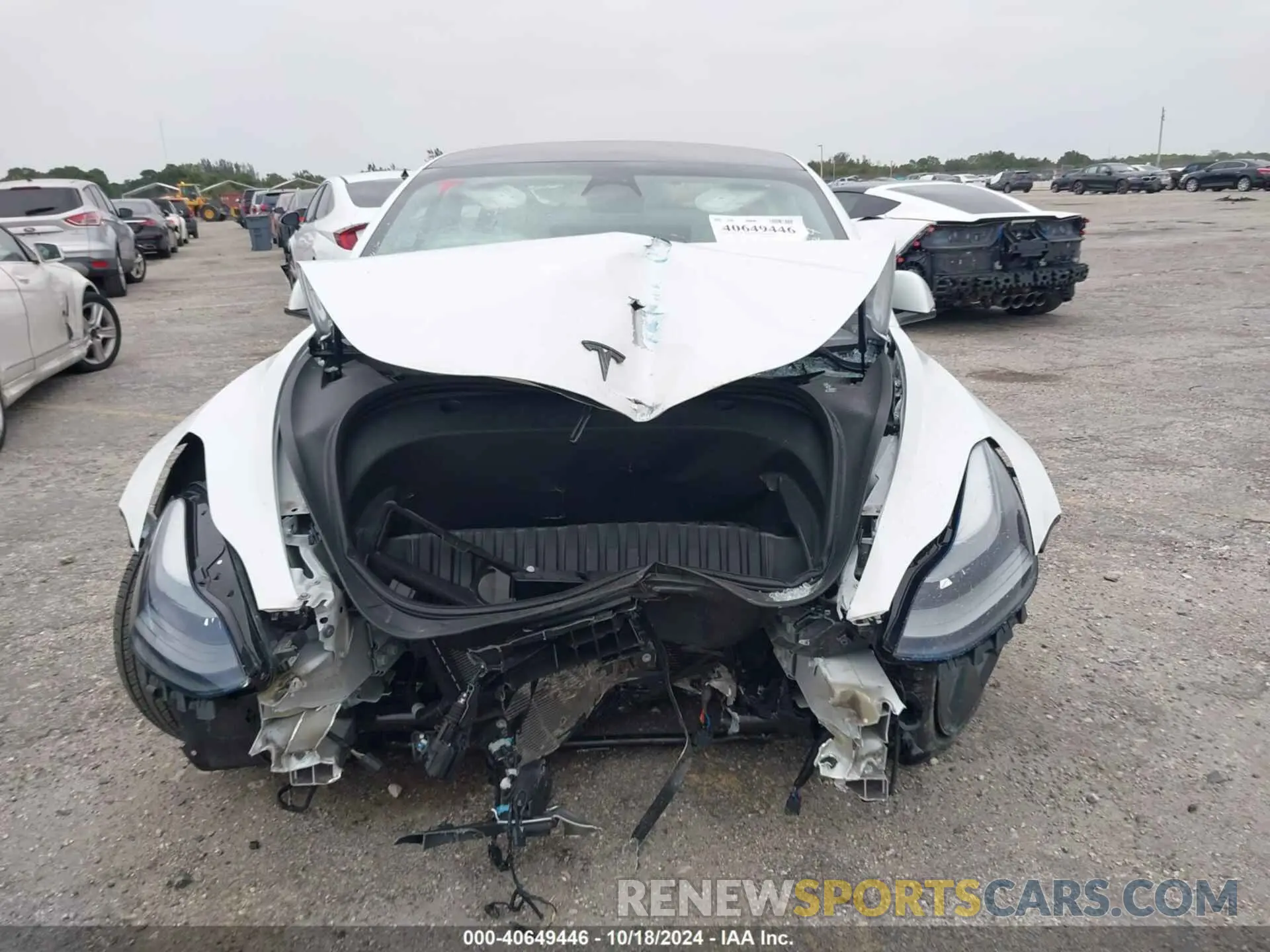 11 fotografías del automóvil dañado 5YJ3E1EA0PF383634 TESLA MODEL 3 2023