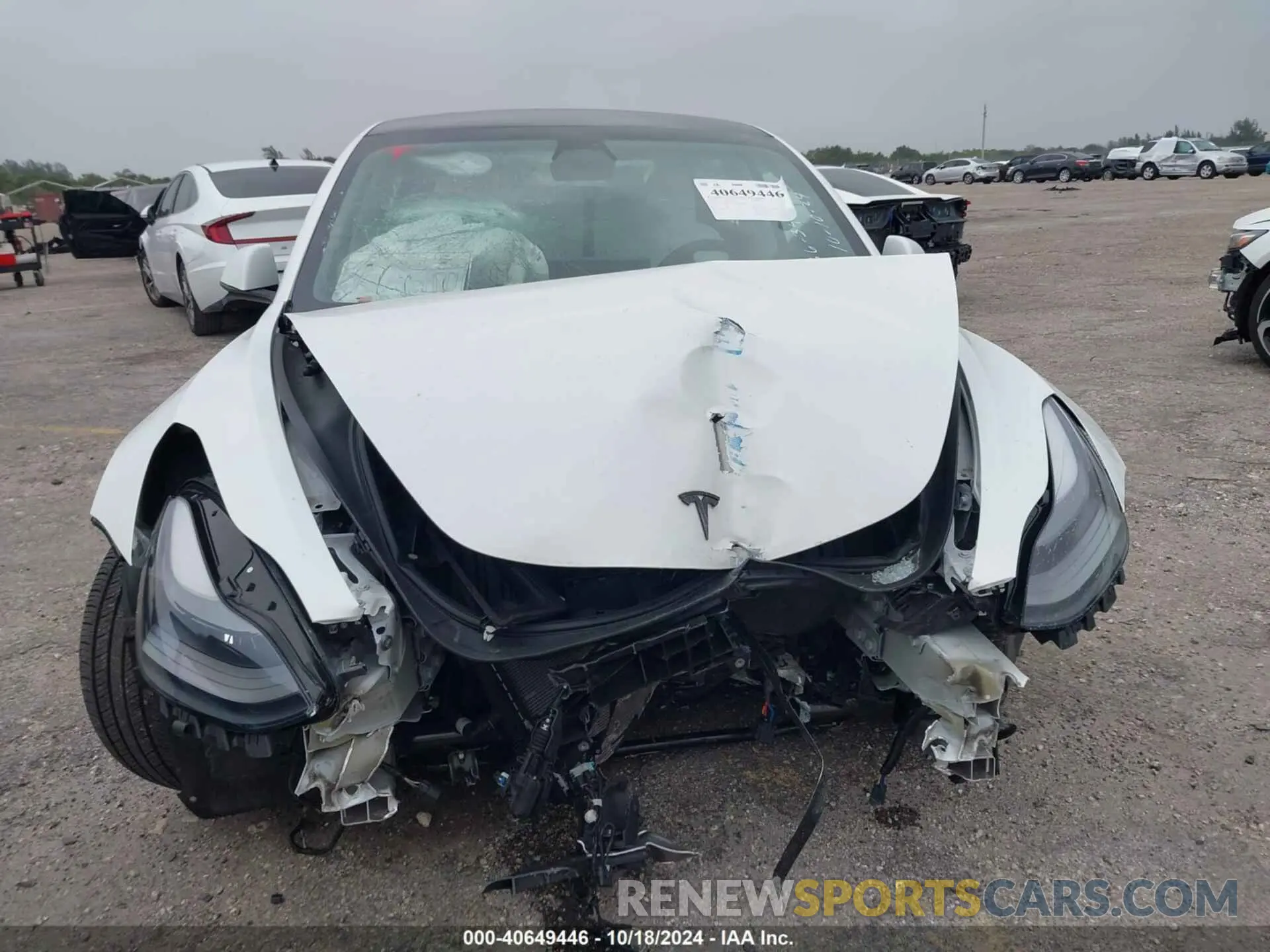 6 fotografías del automóvil dañado 5YJ3E1EA0PF383634 TESLA MODEL 3 2023
