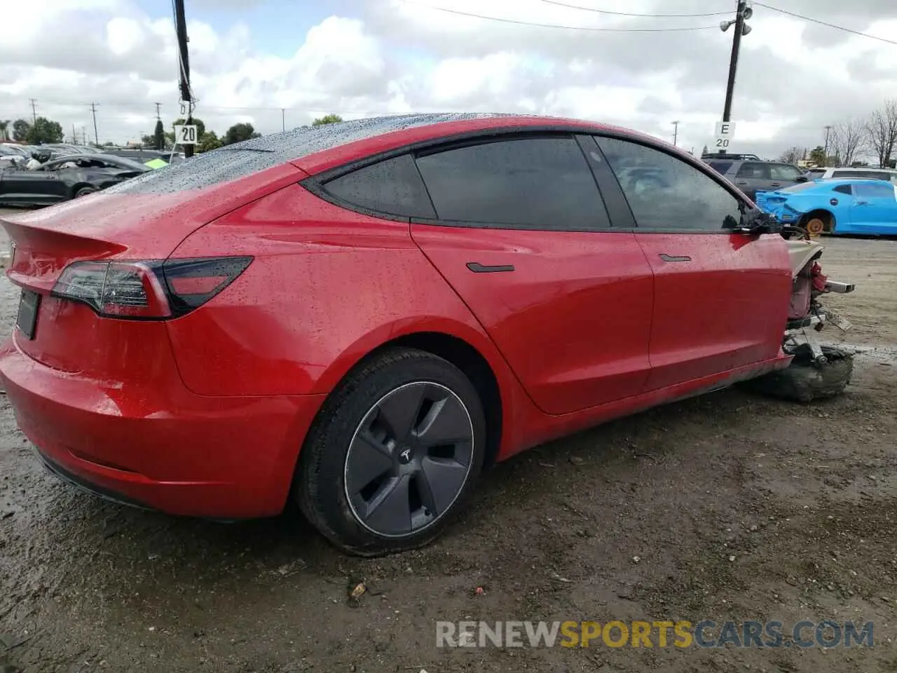 3 fotografías del automóvil dañado 5YJ3E1EA0PF384959 TESLA MODEL 3 2023