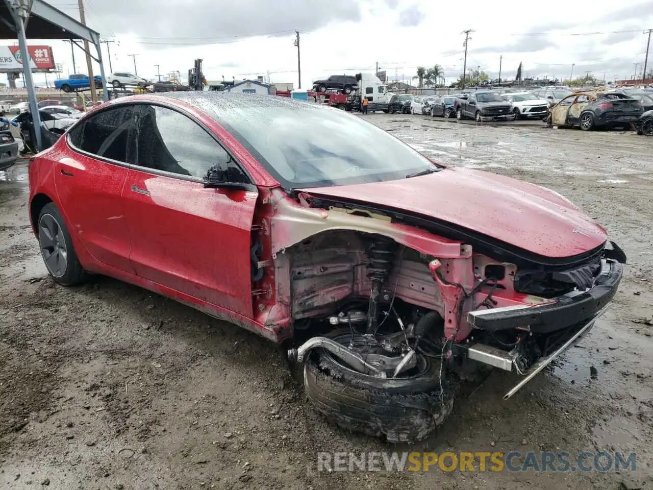 4 fotografías del automóvil dañado 5YJ3E1EA0PF384959 TESLA MODEL 3 2023