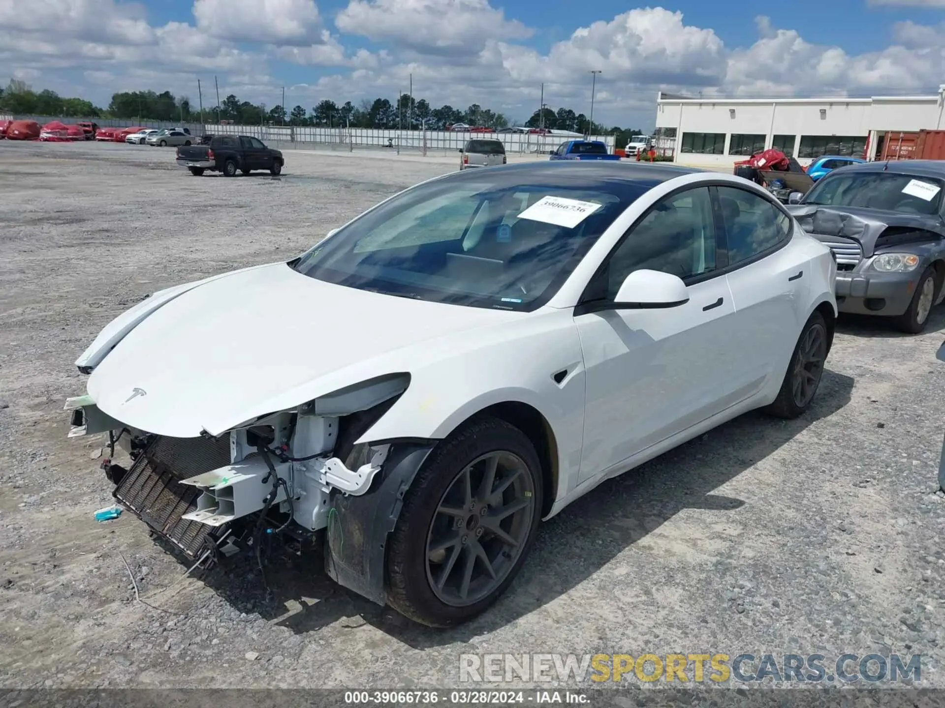 2 fotografías del automóvil dañado 5YJ3E1EA0PF406572 TESLA MODEL 3 2023