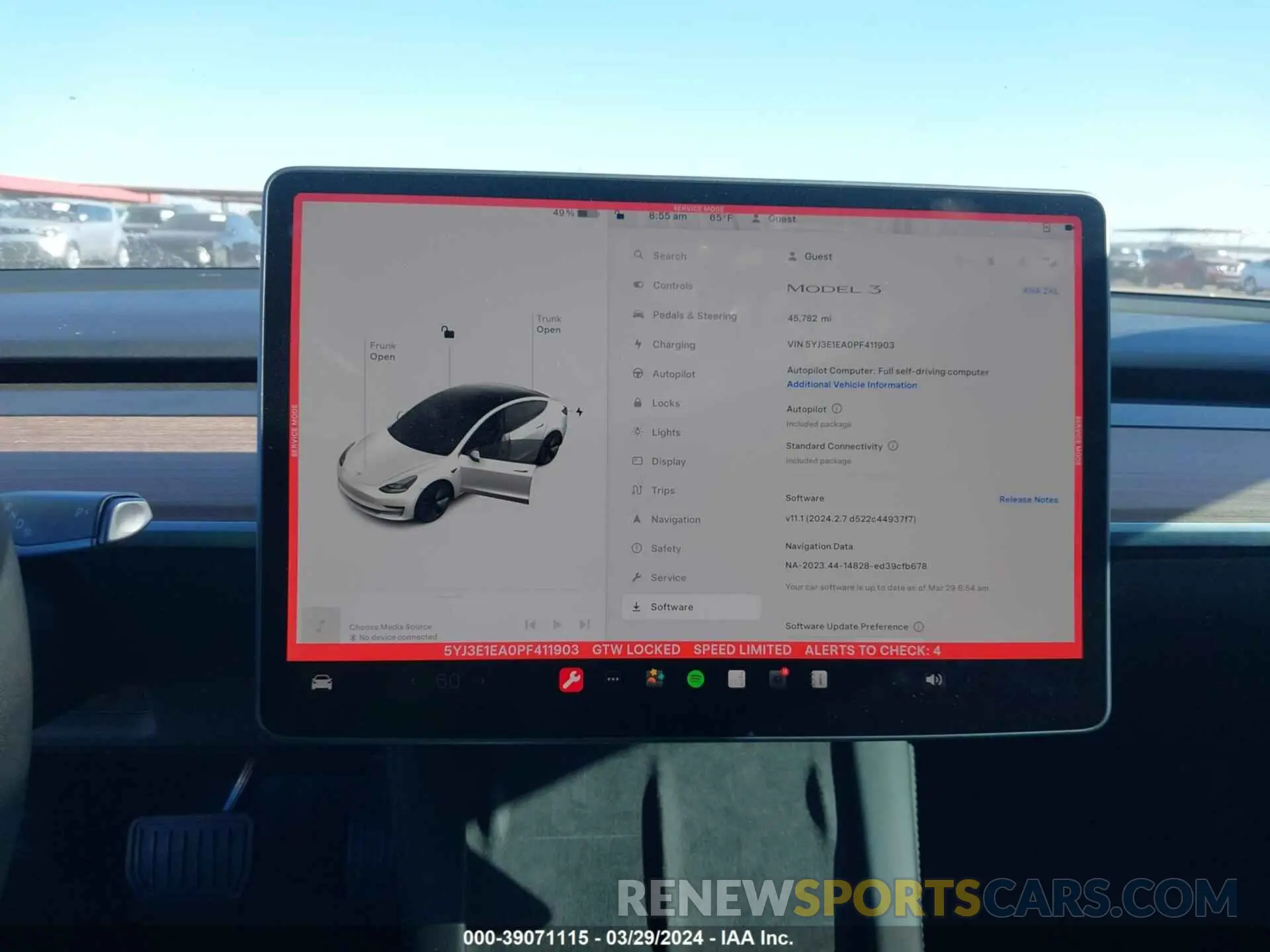 17 fotografías del automóvil dañado 5YJ3E1EA0PF411903 TESLA MODEL 3 2023