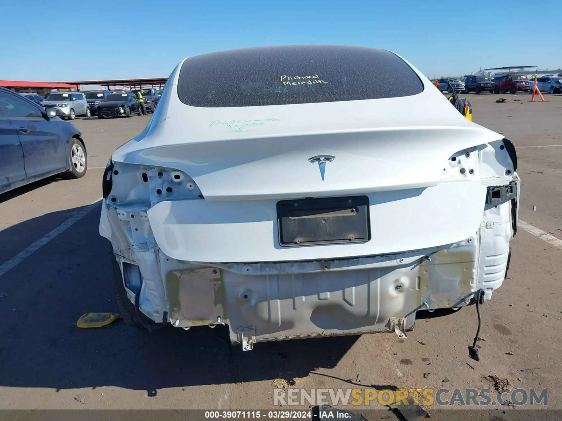 6 fotografías del automóvil dañado 5YJ3E1EA0PF411903 TESLA MODEL 3 2023