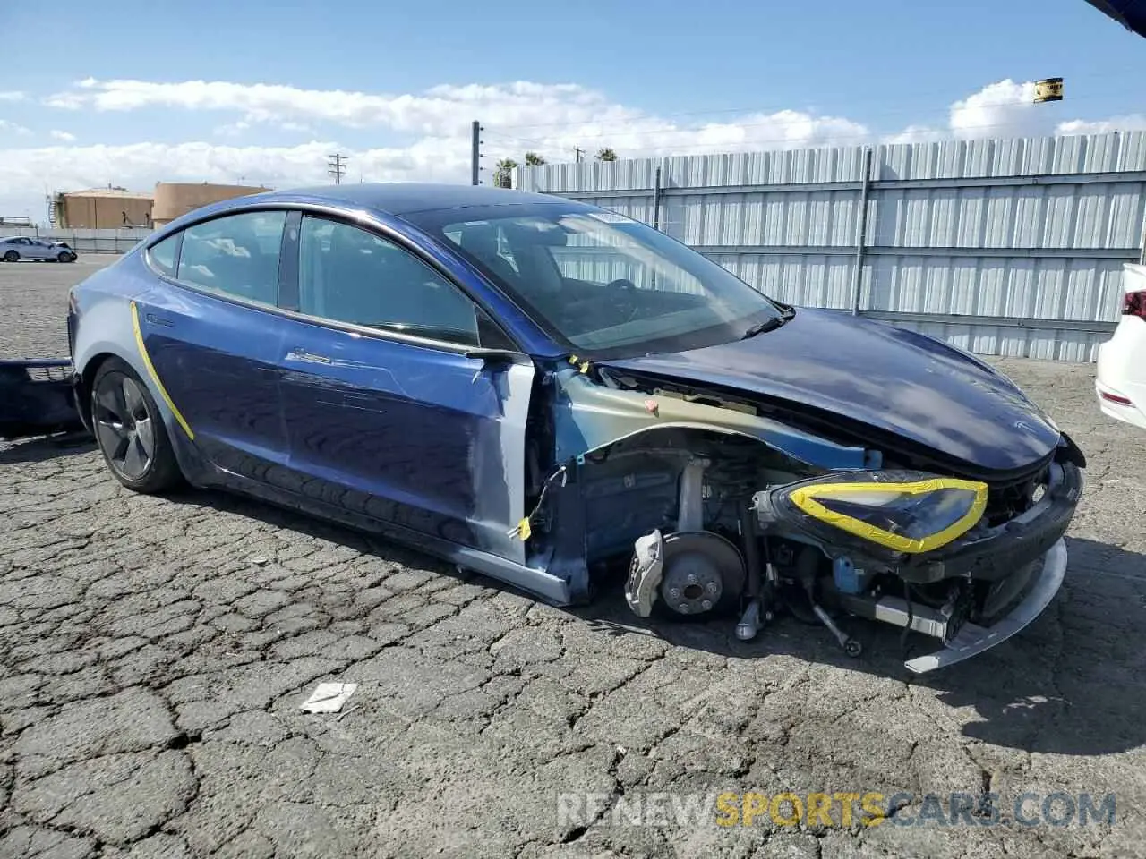 4 fotografías del automóvil dañado 5YJ3E1EA0PF418933 TESLA MODEL 3 2023