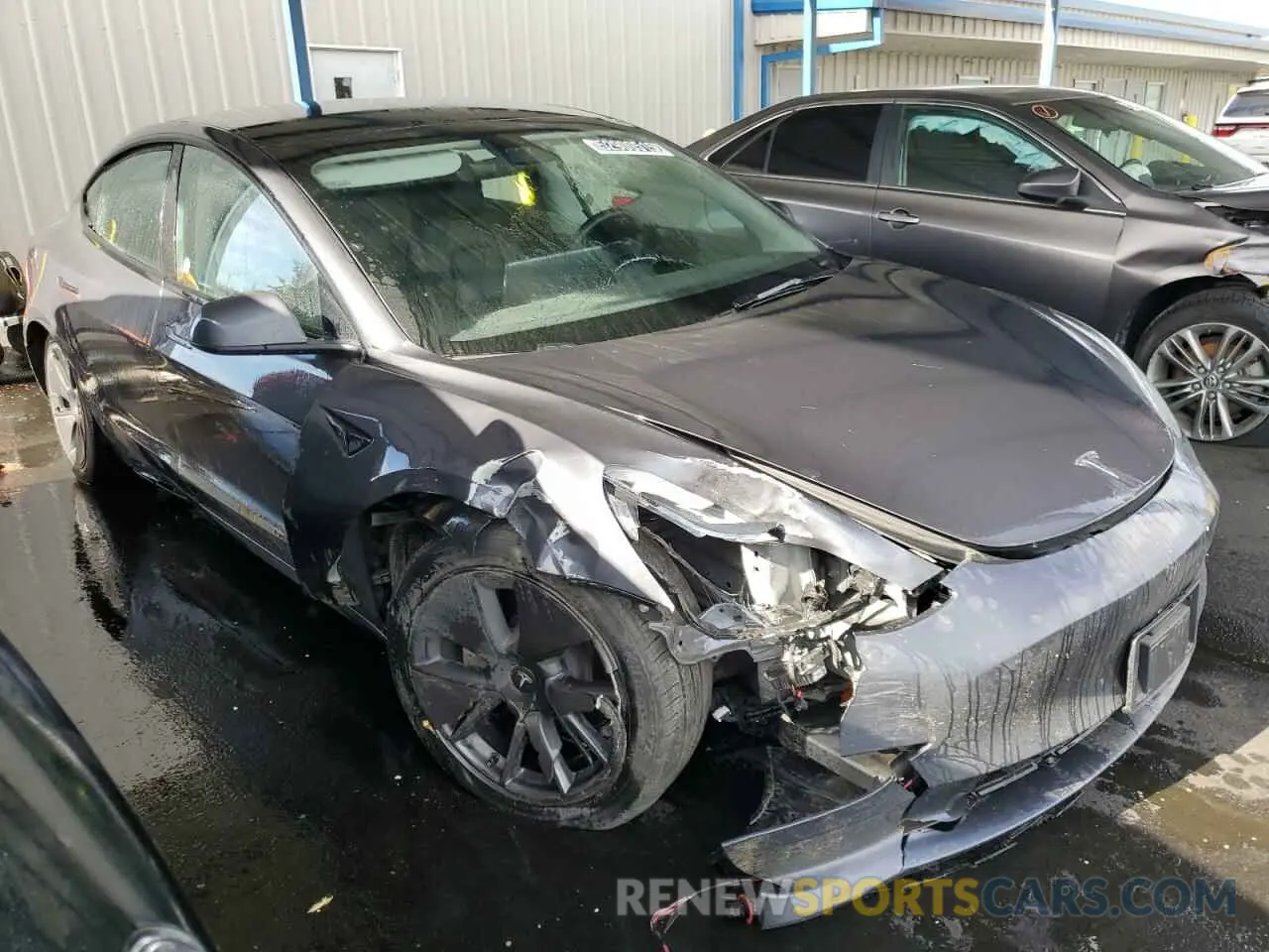 4 fotografías del automóvil dañado 5YJ3E1EA0PF449499 TESLA MODEL 3 2023