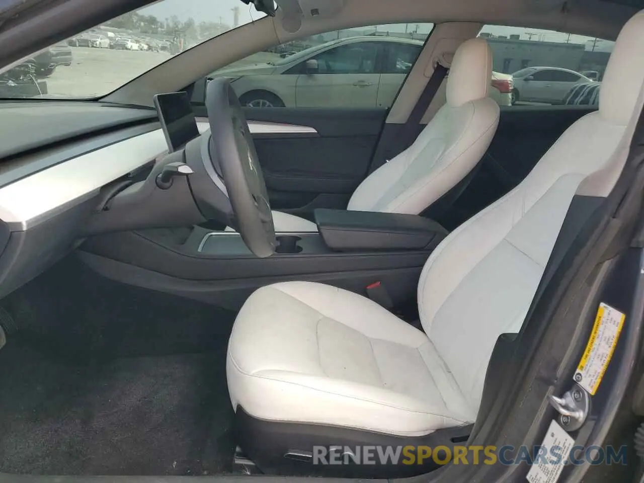 7 fotografías del automóvil dañado 5YJ3E1EA0PF453973 TESLA MODEL 3 2023