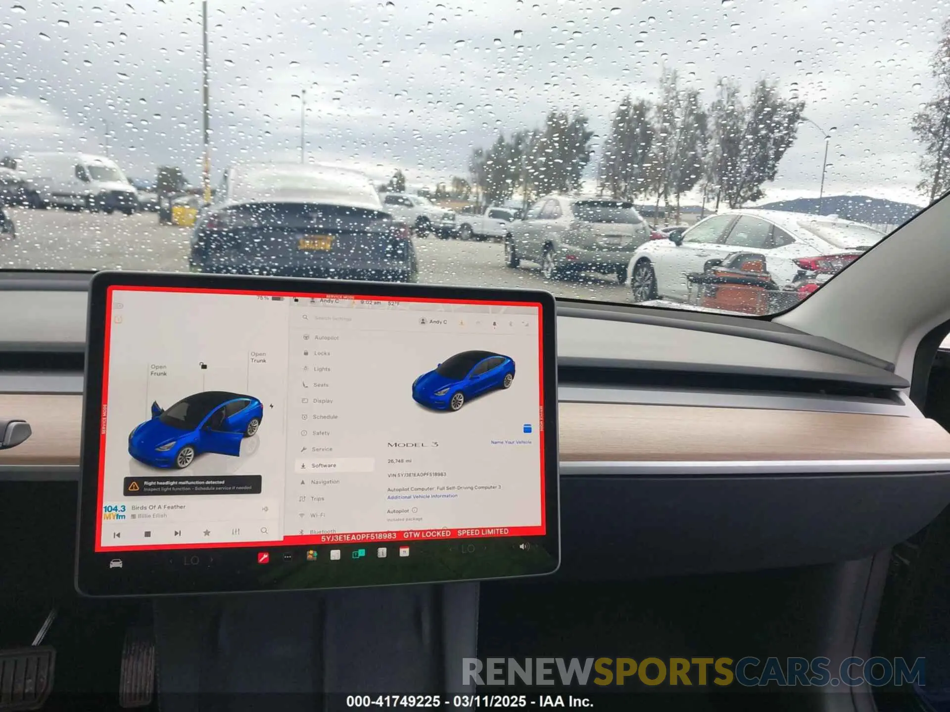 19 fotografías del automóvil dañado 5YJ3E1EA0PF518983 TESLA MODEL 3 2023