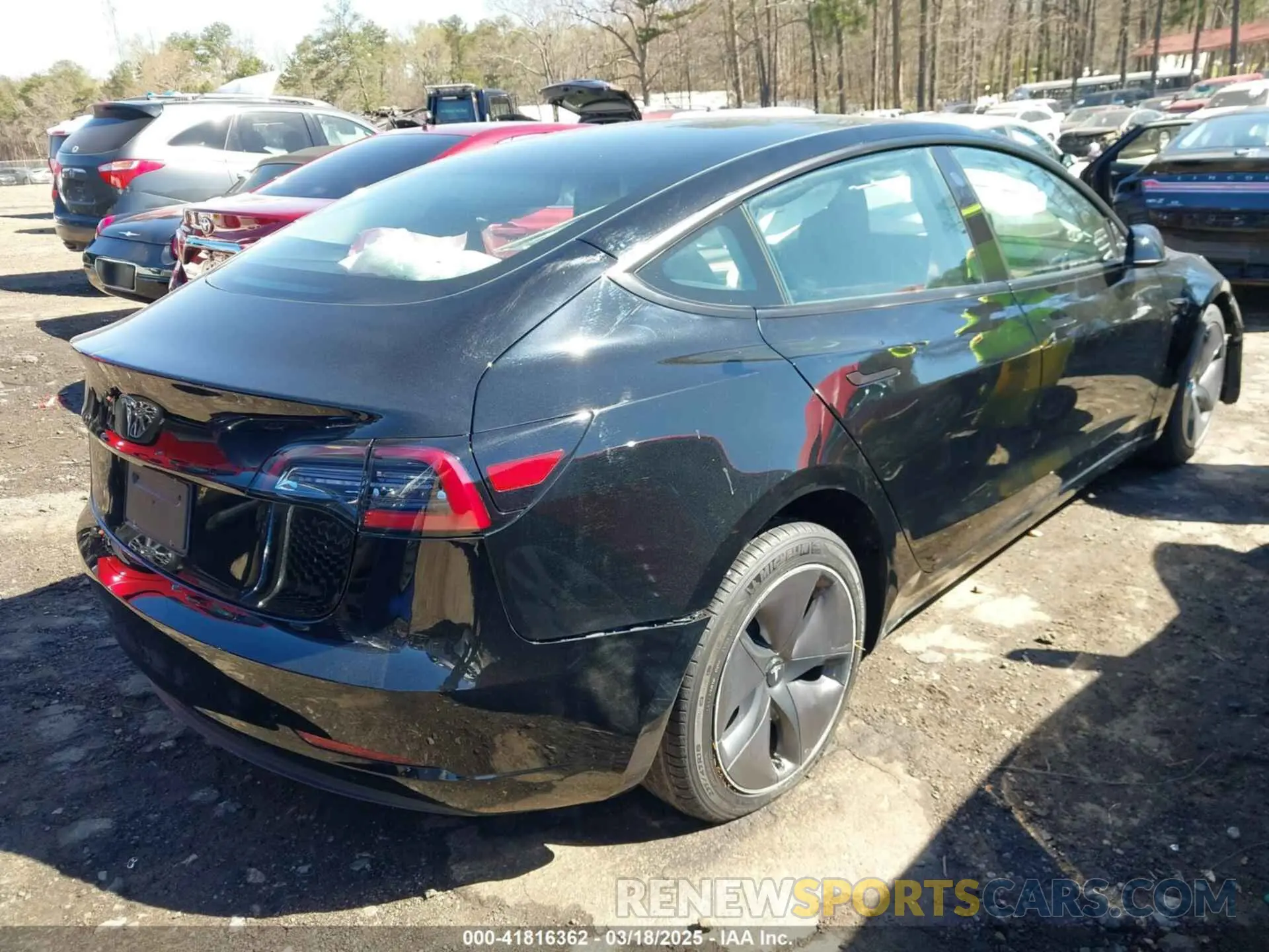 4 fotografías del automóvil dañado 5YJ3E1EA0PF546332 TESLA MODEL 3 2023