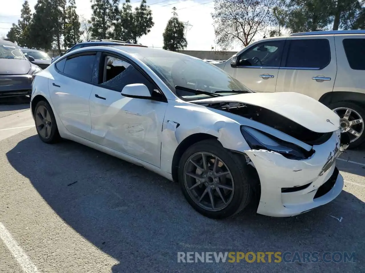 4 fotografías del automóvil dañado 5YJ3E1EA0PF549490 TESLA MODEL 3 2023