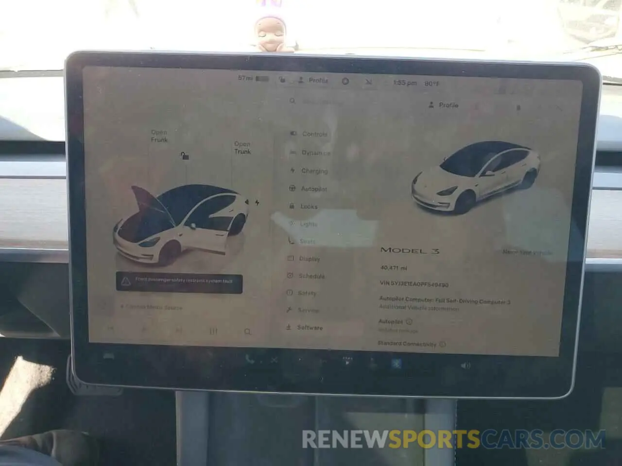 9 fotografías del automóvil dañado 5YJ3E1EA0PF549490 TESLA MODEL 3 2023