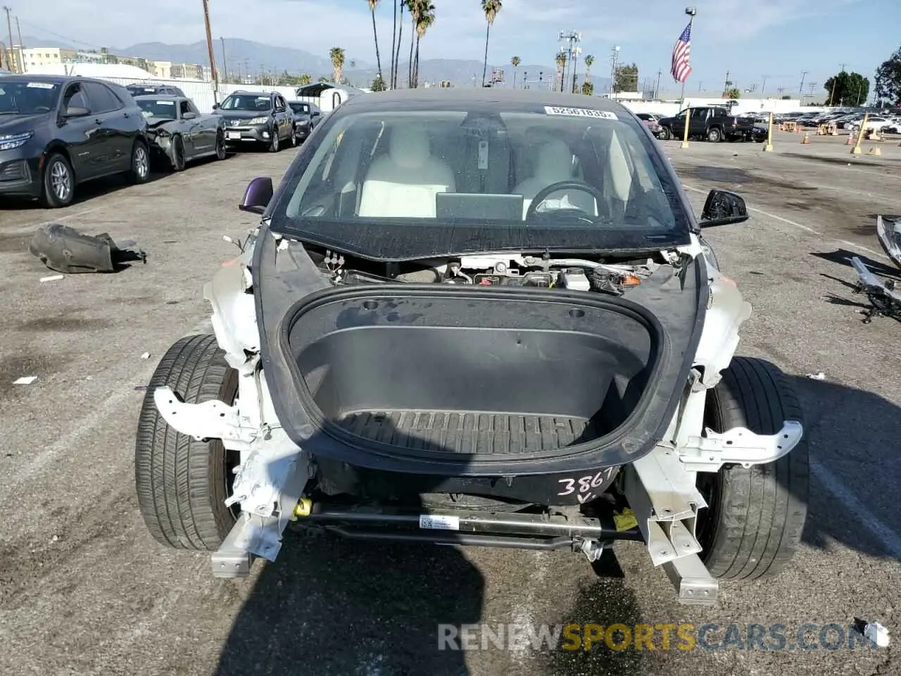 5 fotografías del automóvil dañado 5YJ3E1EA0PF551630 TESLA MODEL 3 2023