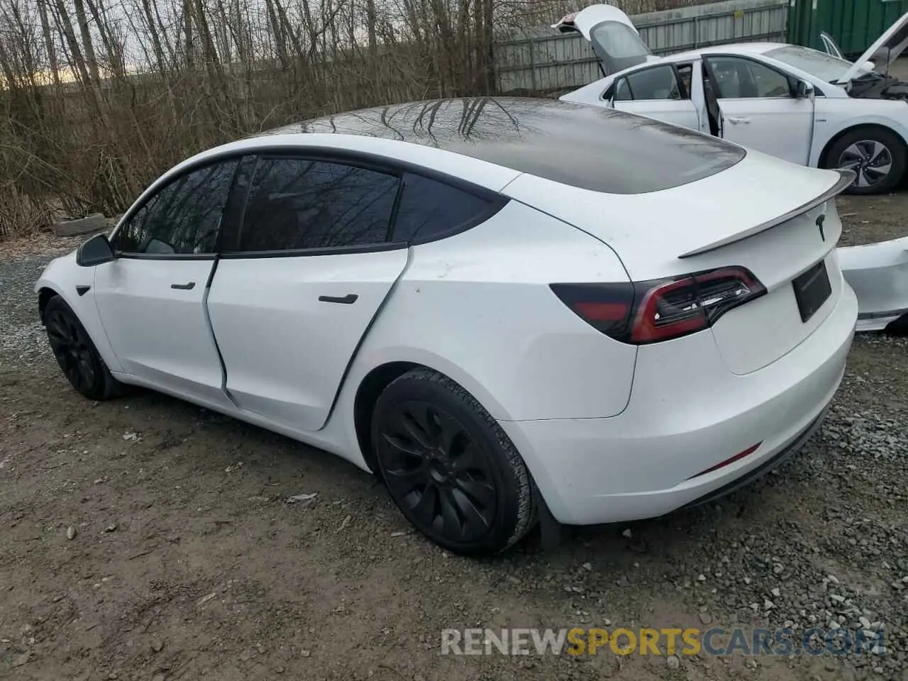 2 fotografías del automóvil dañado 5YJ3E1EA0PF577919 TESLA MODEL 3 2023