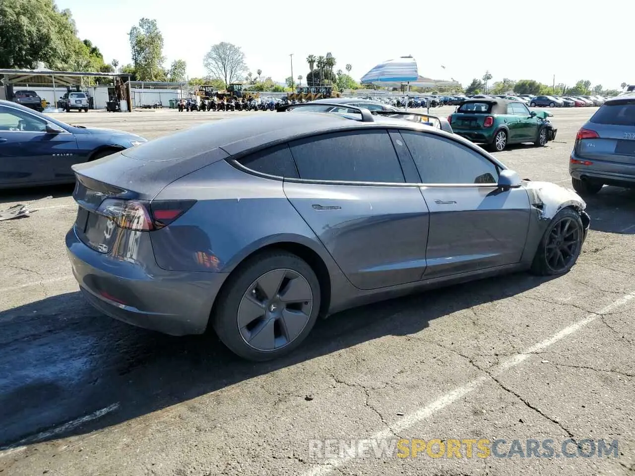 3 fotografías del automóvil dañado 5YJ3E1EA0PF579119 TESLA MODEL 3 2023