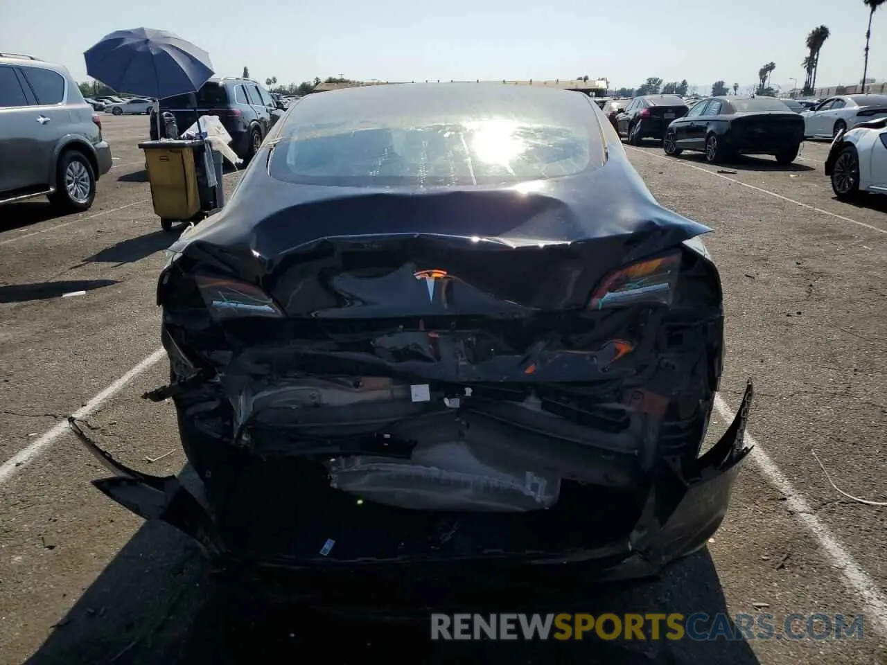 6 fotografías del automóvil dañado 5YJ3E1EA0PF585020 TESLA MODEL 3 2023