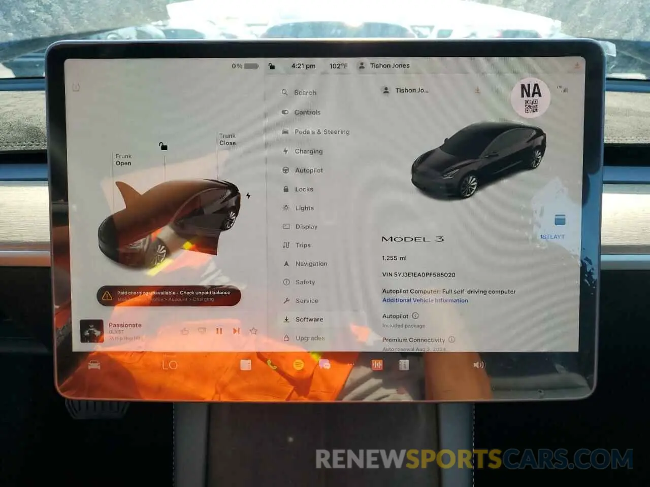 9 fotografías del automóvil dañado 5YJ3E1EA0PF585020 TESLA MODEL 3 2023