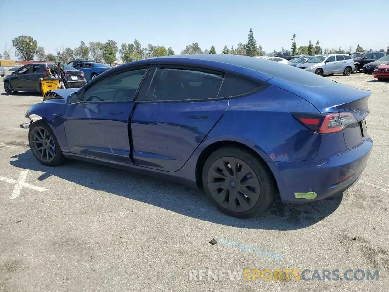 2 fotografías del automóvil dañado 5YJ3E1EA0PF591948 TESLA MODEL 3 2023