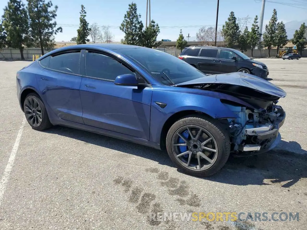 4 fotografías del automóvil dañado 5YJ3E1EA0PF591948 TESLA MODEL 3 2023